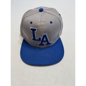 Los Angeles Dodgers LA Hat MLB Baseball Cap Snapback Adjustable‎ Blue Gray